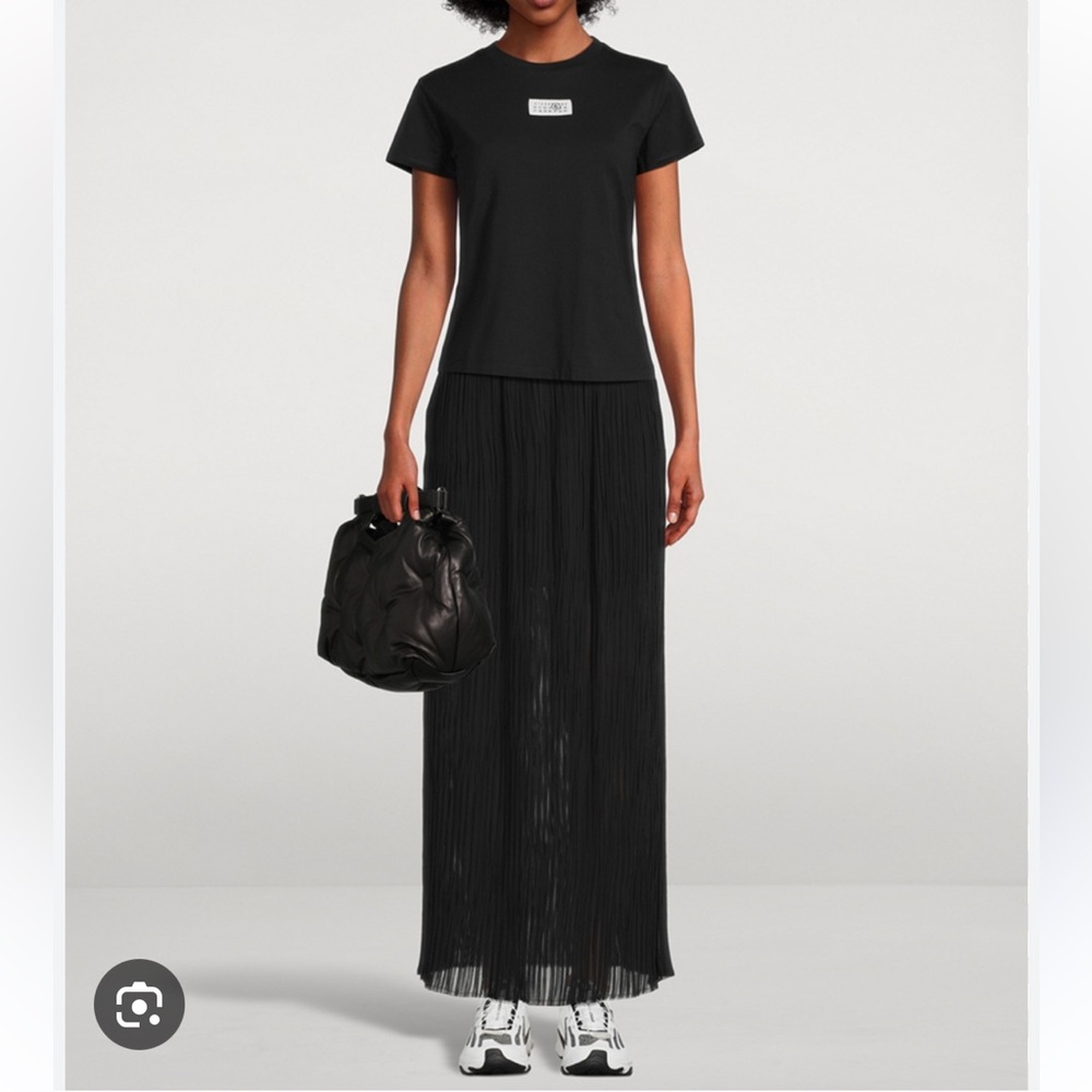 MM6 MAISON MARGIELA Sheer Plissé Long Skirt
